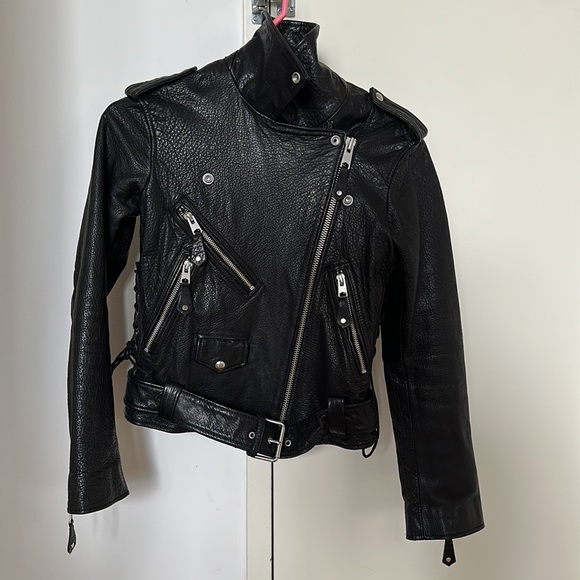 All Saints Leather Jacket - Picture 3 of 4